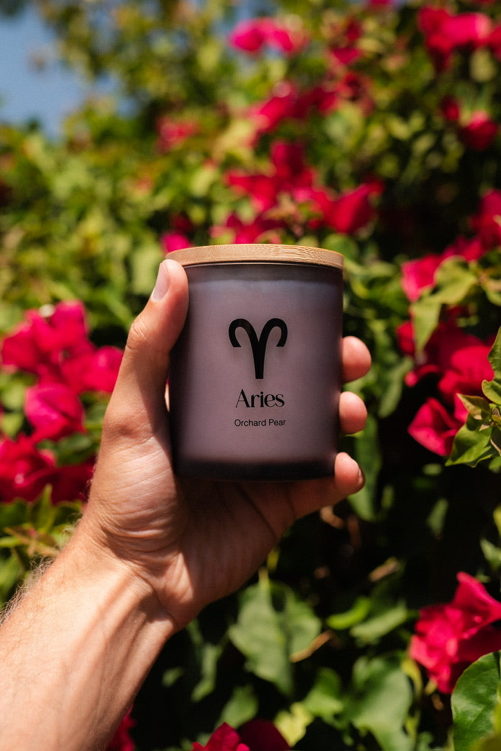Aries Zodiac Candle
