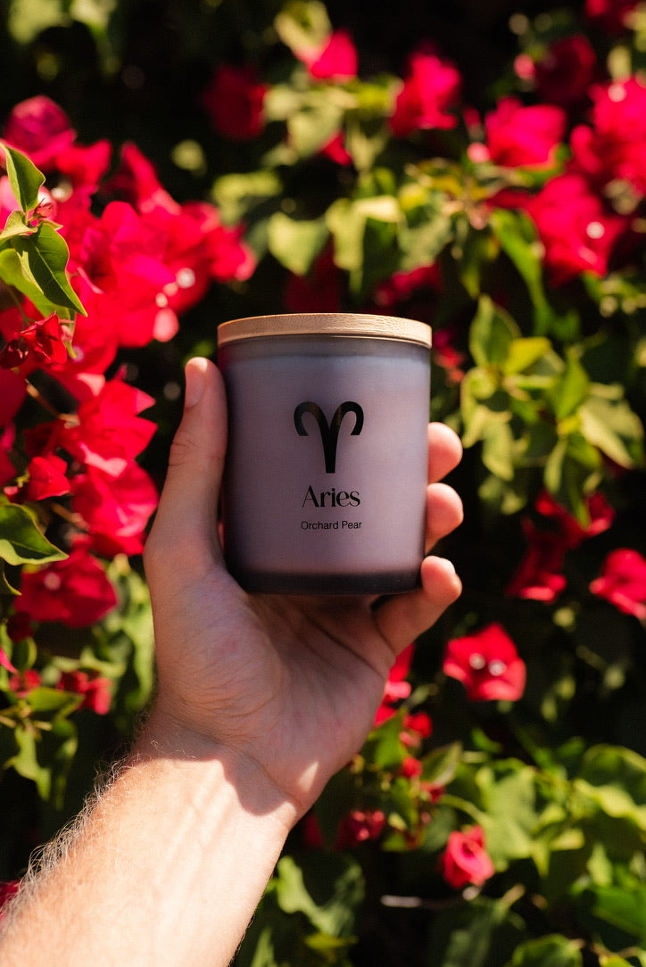 Aries Zodiac Candle