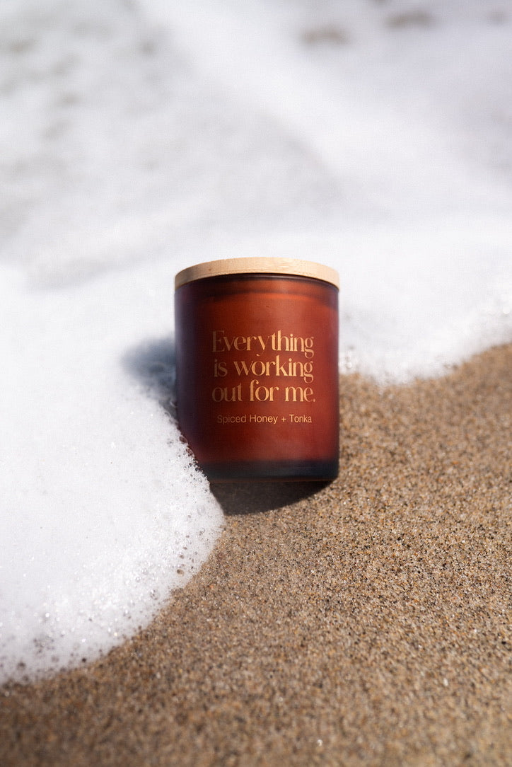 Everything Is Working Out For Me - Affirmation Candle