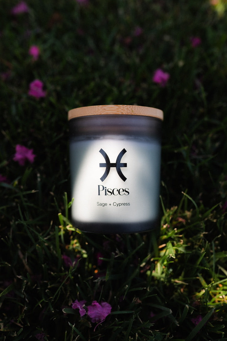 Pisces Zodiac Candle