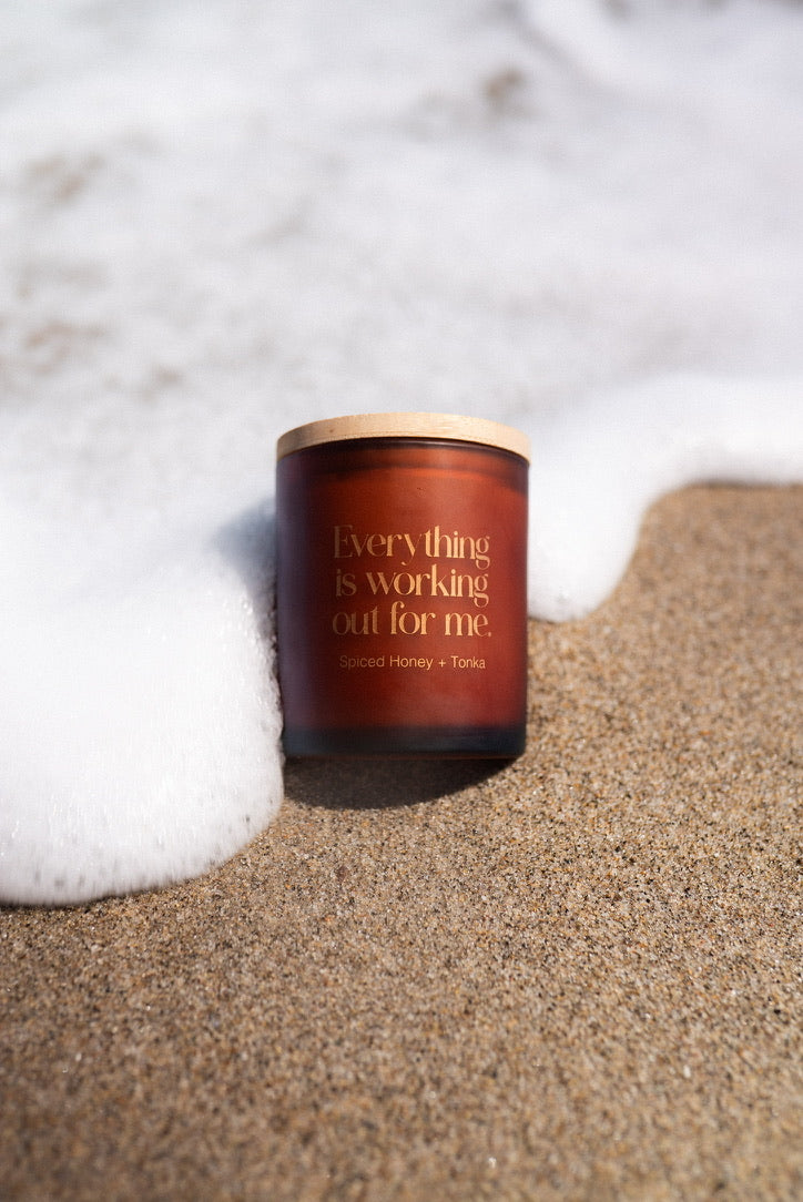 Everything Is Working Out For Me - Affirmation Candle