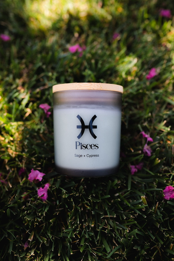 Pisces Zodiac Candle