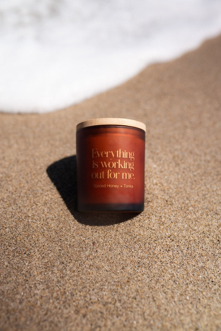 Everything Is Working Out For Me - Affirmation Candle