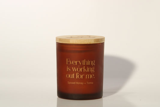 Everything Is Working Out For Me - Affirmation Candle